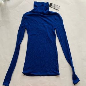 BCBGMaxAzria Brynne Sheer Turtleneck Long Sleeve
